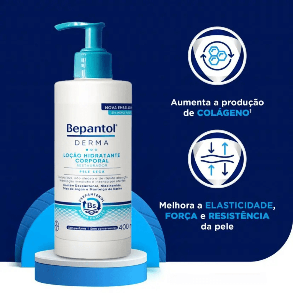 Loção Corporal Bepantol Derma Hidratante Restaurador 400ml